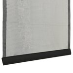 vidaXL Moustiquaire de porte rideau en maille 5 Pièces Noir 120x240 cm