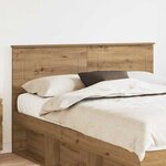 vidaXL Tête de lit Chêne artisanal 150 cm Bois d'ingénierie