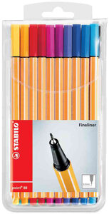 Pochette de 20 Stylo-Feutre POINT 88 Pointe Fine 0 4 mm STABILO