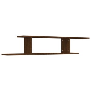vidaXL Étagère TV murale Chêne marron 125x18x23 cm Bois d'ingénierie