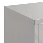 vidaXL Supports pour plantes 3 Pièces Argent 24 x 24 x 75 cm