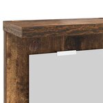 vidaXL Porte-manteau mural avec étagère Chêne fumé 85 x 10 x 45 cm