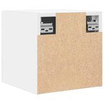 vidaXL Meubles TV muraux 2 Pièces Blanc 30 5x30x30 cm