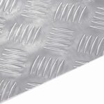 vidaXL Plaques à damier 2 Pièces Argent 80 x 20 cm Aluminium