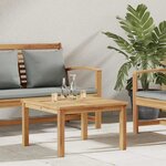 vidaXL Table basse Marron 60 x 60 x 36 cm Bois de teck solide