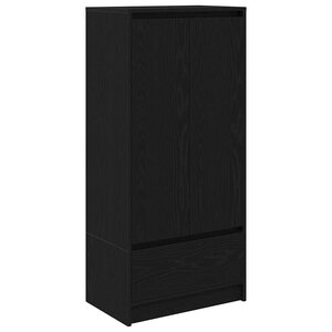 vidaXL Armoire avec tiroir chêne noir 55 5x34x119 5 cm bois ingénierie