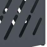 vidaXL Porte-parapluie avec stockage Anthracite 28 x 12 x 41 cm Acier