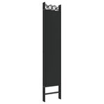 vidaXL Cloison de séparation 6 panneaux Noir 240x200 cm Tissu