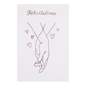 Carte Mariage Félicitations - Draeger paris