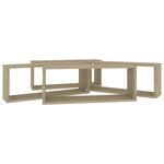 vidaXL Étagères murales cube 4 Pièces Chêne sonoma Bois d’ingénierie