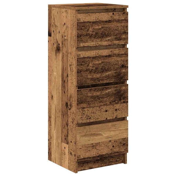 vidaXL Buffet vieux bois 37 5x35x99 cm bois d'ingénierie