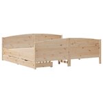 vidaXL Cadre de lit sans matelas 160x200 cm bois massif de pin