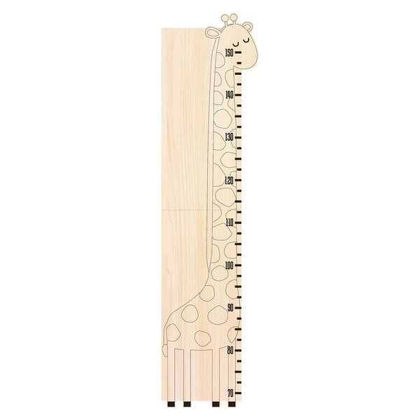 Toise girafe en bois