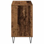 vidaXL Cabinet de salle de bain avec porte Bois Ancien 80 x 33 x 60 cm