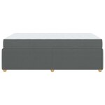 vidaXL Cadre de lit Autre Gris foncé 120 x 200 cm tissu