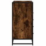 vidaXL Commode chêne fumé 70x41x83 5 cm bois d'ingénierie