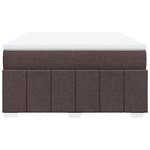 vidaXL Sommier à lattes de lit avec matelas Marron foncé 160x200 cm