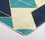 Tapis d'intérieur Triangle 80 x 150 cm - Bleu