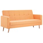 vidaXL Canapé Tissu Orange