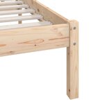 vidaXL Cadre de lit Bois de pin massif 90x200 cm