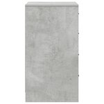 vidaXL Buffet Gris Béton 40x41x75 cm Bois d'ingénierie