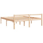 vidaXL Lit pour personne âgée 200x200 cm bois massif de pin