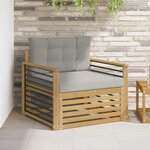 vidaXL Canapé d’extérieur Polyester Blanc