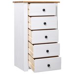 vidaXL Buffet Blanc 46x40x89 cm Pin Gamme Panama