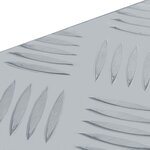 vidaXL Boîte en aluminium 90 5 x 35 x 40 cm Argenté