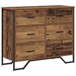 vidaXL Commode Bois Ancien 91x35.5x74.5 cm Bois d'ingénierie