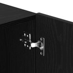 vidaXL Ensemble meuble TV Montage mural Chêne noir 100 x 30 x 41 cm