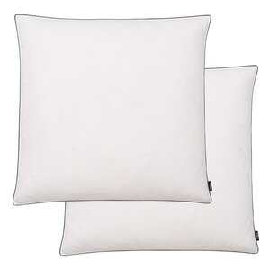 vidaXL Oreiller lot de 2 Remplissage de duvet 80 x 80 cm Blanc