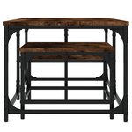 vidaXL Tables basses gigognes 2 Pièces chêne fumé bois d'ingénierie
