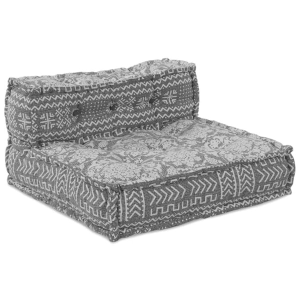 vidaXL Pouf Modulable Gris Clair 70x70x54 en Tissu