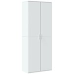 vidaXL Buffet haut blanc 70x35x180 cm bois d'ingénierie