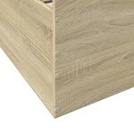 vidaXL Cadre de lit avec tiroirs sans matelas chêne sonoma 150x200 cm