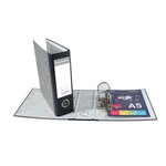 Classeur à levier PAPIER MARBRE GRIS A5 D70 EXACOMPTA