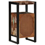 vidaXL Cabinet de Salle de Bain Multicolore 40x35x75 cm en Bois Massif Récupéré