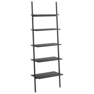 vidaXL Étagère inclinée à 5 niveaux Noir 64x34x185 5 cm