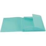 Chemise à élastiques  PP  A3  turquoise translucide HERMA