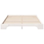 vidaXL Cadre de lit Blanc 160 x 210 cm Pin massif