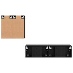 vidaXL Ensemble meuble TV Montage mural Chêne noir Bois d'ingénierie