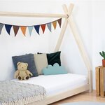 Lit tipi enfant NAKANA 90 x 200 vert pétrole
