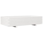vidaXL Jardinière blanc 110x60x26 5 cm bois de pin massif
