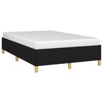 vidaXL Cadre de lit sans matelas noir 120x200 cm tissu