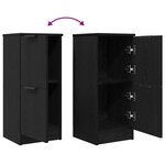 vidaXL Buffets 2 Pièces en Chêne Noir  30x30x70 cm  Fabriqué en Bois d'Ingénierie