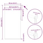 vidaXL Store enrouleur occultant café 90x210cm largeur du tissu 85 7cm