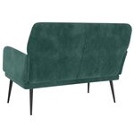 Banc banquette 108 x 79 x 79 cm velours vert foncé 02_0010564