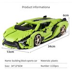 Mould King 10011 - Coffret de construction de modèle de voiture de sport SAI Taureau italien