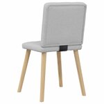 vidaXL Chaises à manger lot de 2 gris nuage tissu